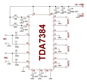 Радиатор для TDA7384