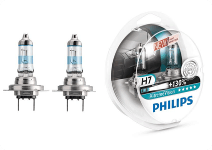 PHILIPS H7-12-55 +130% X-TREME VISION 3700К