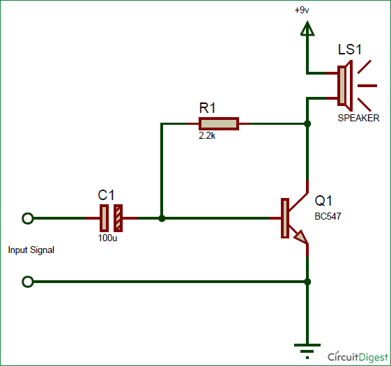 simple preamplifier circuit diagram for mobile aux output