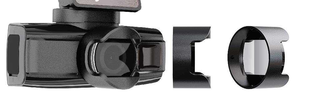 Двухкамерные видеорегистраторы с защитной блендой и поляризационным фильтром
