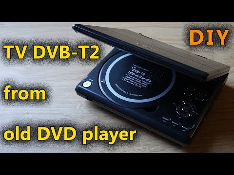 DVB-T2 телевизор из старого DVD плеера своими руками. DIY TV DVB-T2 from old DVD player
