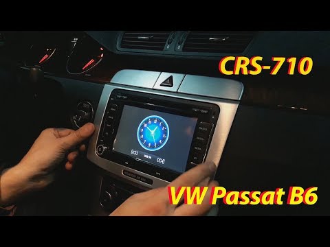 установка магнитолы VW Passat B6, обзор головы CRS 710