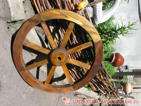 Изготовление деревянного колеса