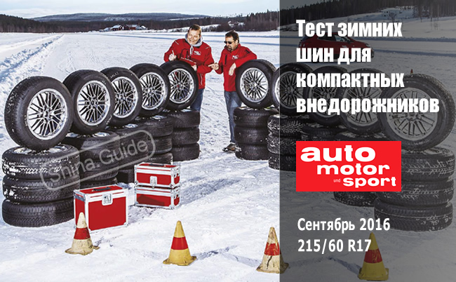 Auto Motor und Sport: Тест зимних шин 215/60 R17 для компактных внедорожников (2016) или «Зитест»