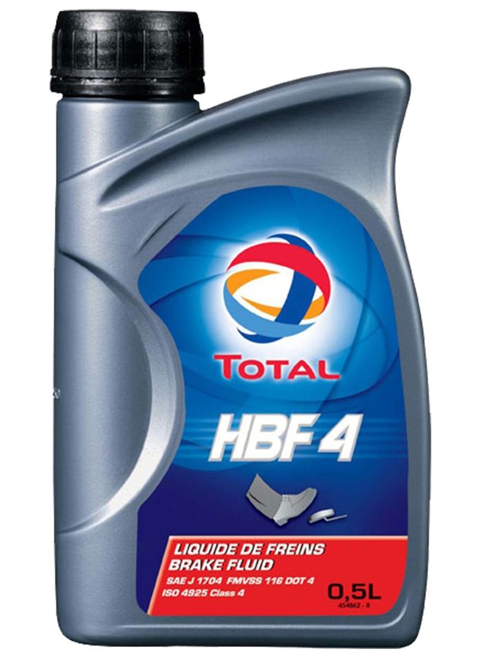 Оригинальная тормозная жидкость Total HBF 4 (DOT-4)